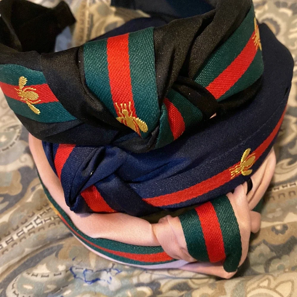 Three hair bands bee and ribbon inspired replica - Picture 3 of 5